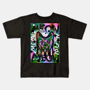 Spray Paint Cat V5 Kids T-Shirt